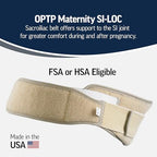 OPTP Maternity SI-LOC Support Belt – Comfortable Compression Pelvic Support Belt For Pregnancy and Postpartum SI Joint Belts for Women, Made in the USA – Small/Medium