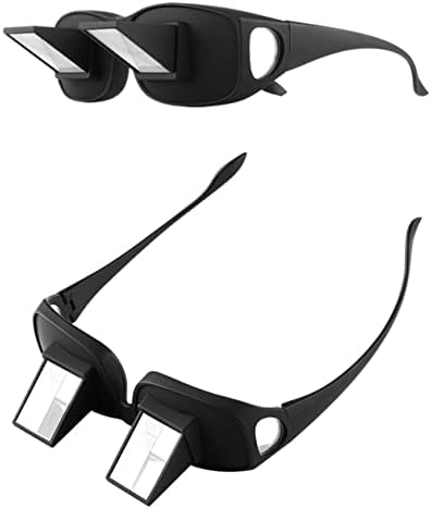 New Upgraded Lazy Spectacles Horizontal Glasses High Definition Glasses Prism Periscope Lie Down Eyeglasses for Reading and Watch TV in Bed