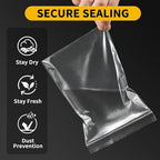 200 Pack Small Plastic Bags For Jewelry, Mini Baggies 4 Assorted Sizes. 2x3 3x3 3x5 4x6 Inch 2 Mil Thick Poly Zipper Lock Bags Clear for Jewelry, Bead, Crafts, Small Parts Storage