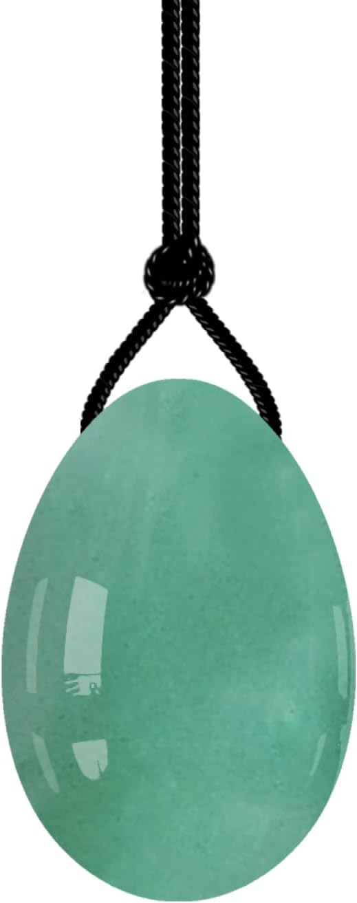 45X30mm Drilled Yoni Egg 16 Natural Materials Jade Eggs Massage Ball for Female Kegel Exercise,Aventurine Eggs