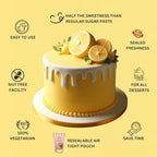 Confect Lemon Yellow Pastel Fondant for Cake Decorating | Fondant for Cakes, Smooth & Pliable Icing, Easy to Use for Decorating, Sculpting & Covering Cakes | Vegan, Gluten-Free, Nut-Free, Palm Oil-Free – 8.8 Oz