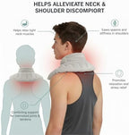 Herbal Concepts Neck and Shoulder Wrap, Hot & Cold Therapy, Microwaveable Shoulder Heating Pad, Aromatherapy Heat Wrap (Charcoal)