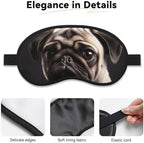 Pug Sleep Mask for Side Sleeper Blackout Eye Mask for Sleeping Blindfold 3D Sleeping Mask for Men Women Soft Breathable Eye Cover for Meditation Light Blocking Travel