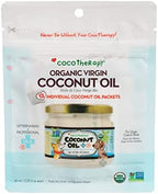 CocoTherapy Organic Virgin Coconut Oil Portable Packets for Pets, 12 x 10 ml packets