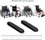 Full Length Padded Armrest Black 9-1/8" Long Wheelchair and Transport Chair arm Cushions, Black (1 Pair) Compatible with All Brands