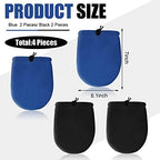 Jiuguva 4 Packs Cast Toe Cover for Foot Cast Toe Socks Nonslip Adjustable Toes Warmer for Men Women Ankle Leg Protector Supplies(Dark Blue, Black)