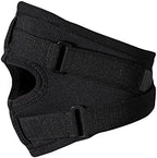 Rehband patella-stabilizing knee support, 1 piece, 3mm neoprene open patella bandage with extra stabilization for the kneecap for sport and active life, Colour:Black, Size:Medium