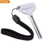 2pcs Tube Toothpaste Squeezer Keys, Metal Hair Dye Color Key Roller Dispenser Wringer Tool