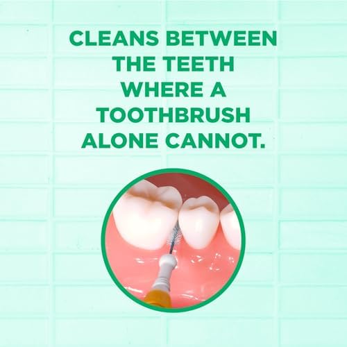 GUM Proxabrush Go-Betweens - Micro Tight- Interdental Brushes - Soft Bristled Dental Picks for Plaque Removal Health - Safe for Braces & Dental Devices, 10 Count (Pack of 4) 40 Total