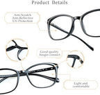 LifeArt Blue Light Blocking Glasses, Anti Eyestrain, Computer Reading Glasses,TV Glasses for Men and Women