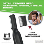 Wahl Lithium 2 in 1 Battery Pen Detail Touch Up Trimmer for Nose, Ear, Neckline, Eyebrow, & Other Detailing - Blue - by The Brand Used by Professionals - Model 5643-200