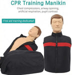 Adult CPR Training Manikin, Professional Realistic CPR Simulator for First Aid & BLS Practice, Includes Carrying Bag, Lifelike Chest Compression & Airway Response