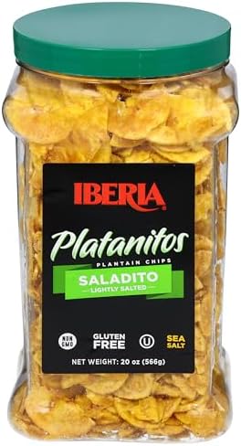 Iberia Saladito Lightly Salted Plantain Chips , 20 Oz.