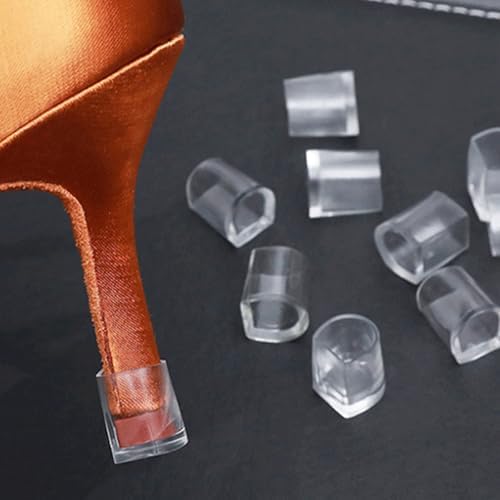 2 Pcs Silicone Heel Stoppers Caps Latin Stilettos Dancing Cover High Protectors for Wedding Silicone Stoppers Cover High Prot
