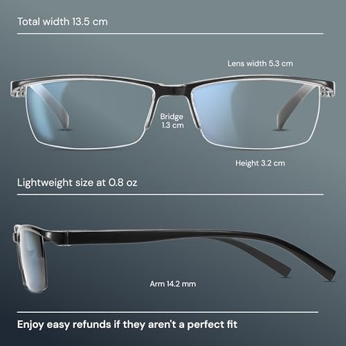 Gaoye Reading Glasses Men/Women, Eyeglasses, Blue Light Readers for Men/Women, Eye Glasses