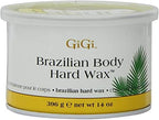GiGi Brazilian Body Hard Wax – No Strip Wax for Brazilian Waxing, Hair Removal Wax for Sensitive Areas, 14 oz, Pack of 2