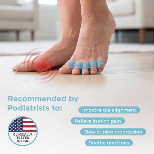Mind Bodhi Toe Separators/Toe Spacers - For Men and Women - Large Size - Clear