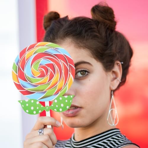 Didiseaon 2pcs Fake Lollipop Prop Candy Ornaments for Photo Props Carnival Cosplay Wedding Birthday Toy Party Supplies