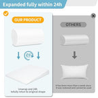 VADSBO Wedge Pillow, Bed Wedge Pillows for Sleeping, Snoring, Back Support, After Surgery, Foam Triangle Pillow, Removable Washable Cover (Gray, 5in)