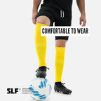 SLEEFS Pre Cut Soccer Socks [1 Pair] - Calf Compression Leg Sleeves for Adult & Large Boys/Large Youth