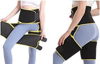 Hip Groin Support for Men & Women, Hip Brace Thigh Compression Sleeve, Injury Strap for Pulled Muscle Strain for Hip Pain Relief Fits Both Leg,Yellow,Medium