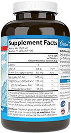Carlson - Kid's Chewable DHA, 100 mg DHA, Brain Health, Vision Function, Growth & Development, Orange, 180 Chewable Softgels