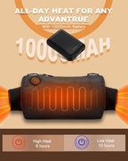 Rechargeable Football Hand Warmer Pouch Heated Electric Hand Warmer Muff Youth Portable Battery USB-C for Hungting, Glof, Fishing, Camping Reusable
