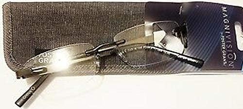 Foster Grant Carbon Reading Glasses Gun Metal 1.25
