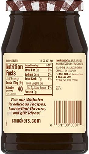 Smucker's Cider Apple Butter, 11 Ounces