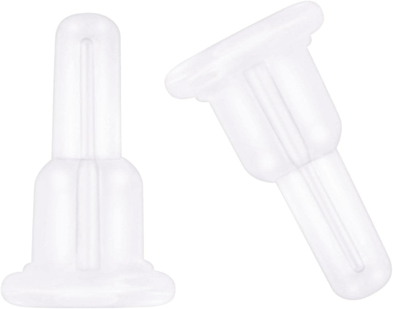 Silicone Earring Backs, Full Cover, 20PCS Clear Earring Backs Replacements, Hypoallergenic Earring Stoppers, Soft Ear Backings for Studs Hook Earrings