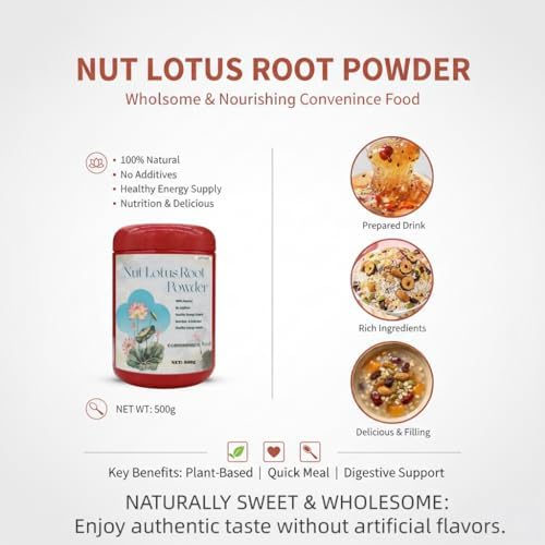 Nut and Lotus Root Powder Lotus Seed Soup, 500g Ready to Eat Breakfast
