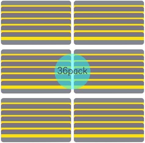 36 Pieces Guided Reading Strips Colored Yellow Overlay Highlight Bookmarks Reading Strips Help with Dyslexia for Crystal Children and Teacher Supply