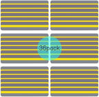 36 Pieces Guided Reading Strips Colored Yellow Overlay Highlight Bookmarks Reading Strips Help with Dyslexia for Crystal Children and Teacher Supply