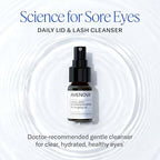 Avenova Eyelid and Eyelash Cleanser Spray - 20ml Bottle - Gentle Everyday Pure Hypochlorous Acid Spray for Eye Irritation