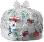 Aluf Plastics 55-60 Gallon 2 MIL Thick Clear Heavy Duty Trash Bags - 38" x 58" - Pack of 100 - For Recycling, Kitchen, Contractor, & Outdoor
