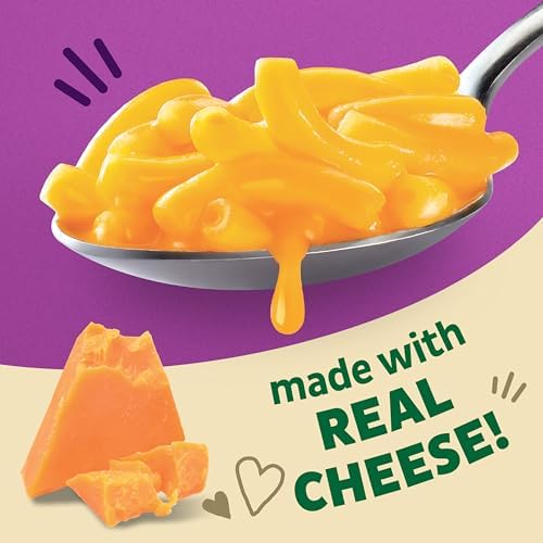 Annie's Organic Macaroni and Classic Cheddar, Made with Real Cheese, 6 oz (Pack of 12)