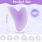 30 Pcs Gua Sha Facial Tool Resin Gua Sha Massage Tool Heart Shaped Guasha Stone Guasha Board for Face Body Skin Massage Spa Acupuncture Prevent Wrinkles (Multi Colors)