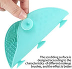 2 Pcs Silicone Make Up Brush Cleaning Mat, Makeup Brush Cleaner Mats, Cosmetic Cleaning Pads, Portable Washing Tool with Suction Cup for Makeup Cosmetic Brushes