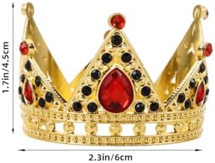 Crown Cake Topper Small Rhinestone Bridal Headdress Wedding Cake Decoration Party Supply 2.36 Inch