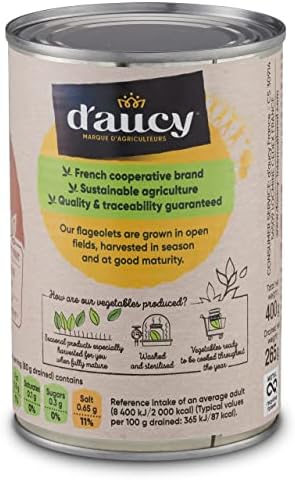 D'aucy Flageolets 400 g (Pack of 12)