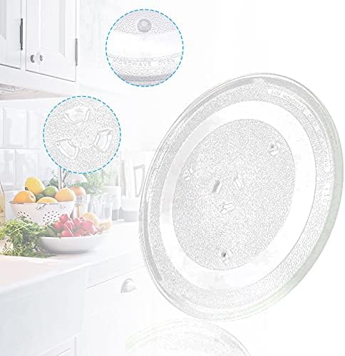 11.25" Microwave Glass Turntable Plate Replacement for GE and Samsung- 11 1/4" Microwave Glass Turntable Tray Replaces ME16K3000AS, ME17R7021ES, WB49X10097,WB39X0078,WB49X10034 by APPLIANCEMATES