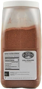 Spice Classics Chili Powder, 6 lb - One 6 Pound Container of Bulk Chili Powder, Perfect for Chili, Enchiladas, Stuffed Peppers and Taco Recipes