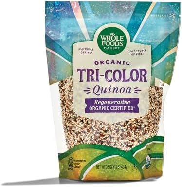 Whole Foods Market, Quinoa Tri Color Regenerative Organic, 16 Ounce