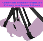 Adult Sex Swing Ceiling 360 Spinning Indoor Bedroom BDSM Bondage Swing Sex Toys for Adults Couples Heavy Duty Holds Up to 800LBS with Steel Triangle Frame and Sexy Straps Sweatshirt