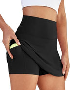 DLOODA Womens Skort Tennis Skirt with Pocket Shorts Mini Golf Skirts High Waisted Athletic Skorts Summer Workout