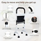 Adjustable Stand Assist Aid for Elderly, Couch Stand Assist with Night Light and Two Sets of Bases, Mobility Aids for Elderly Adults and Others Who Need Extra Help, Can Withstand 300 Pounds