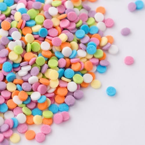 Sweets Indeed Rainbow Sprinkles, Edible Confetti Mix, Perfect for Cake Decorations, Baking, Ice Cream, Cookies, Cupcake Topper For Birthday, Dairy Free, 4 ounces (Rainbow Confetti)