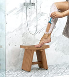 13" Asia Teak Shaving & Washing Foot Rest