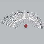 TFS Tuningforkshop 15 Pc Human Organ Weighted Tuning Fork Set for Healing with Activator,Pouch.