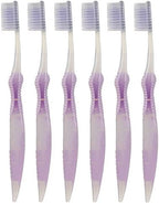 Sofresh Flossing Toothbrush - Adult Size | Your Choice of Color | (6, Purple)